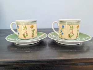 Villeroy & Boch Eden 2 coffee cups and saucers - Picture 1 of 9