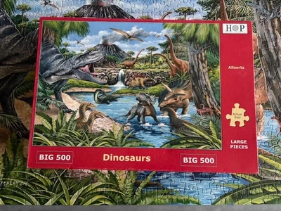 HOP House Of Puzzles BIG 500 Jigsaw Dinosaurs - Image 1 of 4