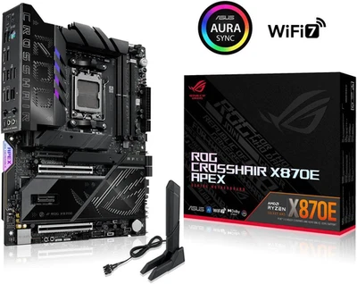 ASUS ROG Crosshair X870E Apex AMD Socket AM5 ATX DDR5 Wi-Fi 7 Motherboard - Image 1 of 4