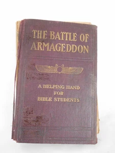 1913 THE BATTLE OF ARMAGEDDON Studies in the Scriptures #4 Watchtower Jehovah - Picture 1 of 13