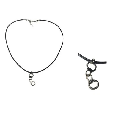 1 Halskette Seil Anhänger Punk Handschellen Biegbare Körper - Bild 1 von 4