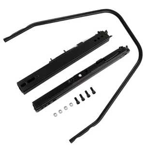 Universal Dual Lock Design Car Racing Seat Base Slider Rail Brackets Bucket - Foto 1 di 12