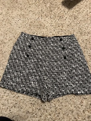 Pantalones Cortos Express Para Mujer 10 Tweed Tiro Alto Texturizados Chic Forrados Foto 1 de 4