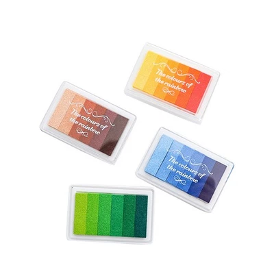 1PC Craft Ink Pad Stamps Partner of DIY Multicolor Craft 6-color - Image 1 of 4
