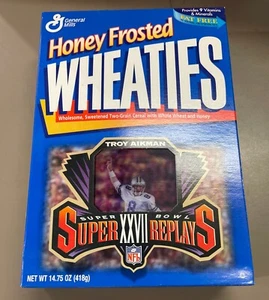 Wheaties SuperBowl Replays Collectible Troy Aikman Cereal Box SEALED 1997 - Picture 1 of 2