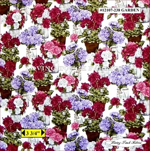 ROBERT KAUFMAN, COTTAGE GARDEN, GLÄSER, 12107-238, STOFF VON 1/2 YD - Bild 1 von 1