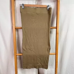 Seed Heritage Pencil Skirt Womens Small Brown Stretch Knit Midi Business Casual - Picture 1 of 10