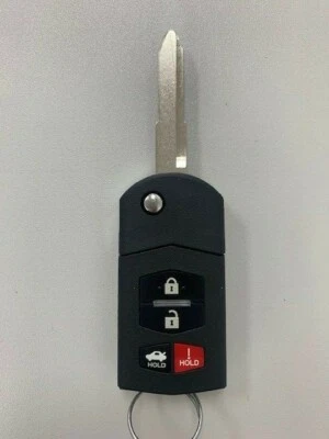 Mando a distancia de entrada sin llave Mazda 3/6 CX-9 llave abatible BGBX1T478SKE12501 4B mercado de accesorios Foto 1 de 2