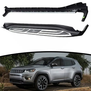 2Pc Running Board Fit for JEEP Compass 2017-2024 Side Step Car Accessories - Picture 1 of 7