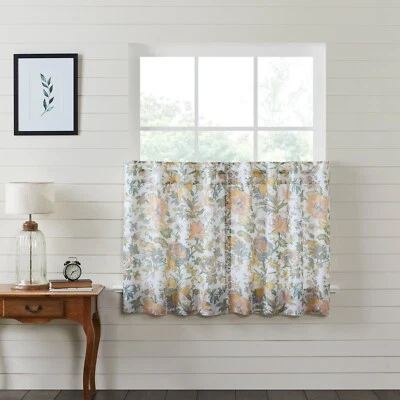 Wilder Floral 36x36 Camadas Cottage Creme Azul Verde Marcas VHC - Imagem 1 de 4