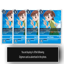 Jeri Kato EX2-058 U Uncommon Blue Digimion TCG Card Playset