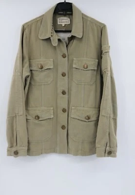текущий elliott женщин 2 с заклепками командир армия куртка бледно оливковый искусственно состаренный - Изображение 1 из 4