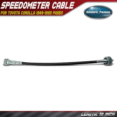 Cable velocímetro 12" para Toyota Corolla 1988 1989 1990-1993 Paseo 1992 1993 GAS Foto 1 de 4
