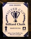 NEW Box Of 12 SILVER CUP BILLARD CHALK Copper Color Dozen Currently $9.50 on eBay