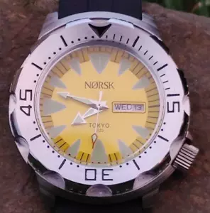 Sea Monster Watch, Norsk, Norway Tokyo Olympics Diver, Citizen quartz - Yellow - Picture 1 of 16