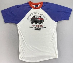 Vintage GM “We’ve Built A Million” T-Shirt XL “S” Trucks Truck & Bus Operations - Picture 1 of 19
