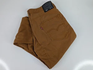 Levis 511 Slim Fit Jeans Mens 36x32 Burnt Orange Stretch Denim Cotton Blend - Picture 1 of 12