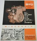 Brochure dépliante moteur monocylindre 4 cycles Wisconsin modèle S-7D