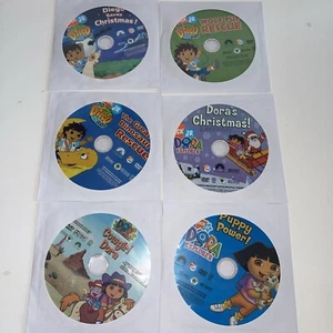 Dora the Explorer Go Diego Go DVD Lot Of 6 Nick Jr Nickelodeon Pre-Owned Tested! - Imagen 1 de 4