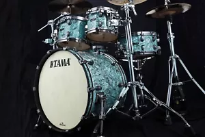TAMA Starclassic Maple Duracover Wrap Shell Kit 4 teilig - Sky Blue Swirl - Bild 1 von 5