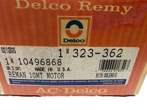 AcDelco 323-362 10496868 Reman Starter fits 1968-1978 Eldorado Toronado 336-1845 - Imagen 1 de 11