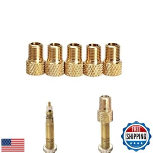 Presta to Schrader Valve Adapter for Bike, Inflate Presta Valve Tire with Air - Picture 1 of 5
