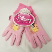Details about  / Disney Store Girls Princess Pink Flowers  S//M 5-7 Years Knit Gloves *NWT*