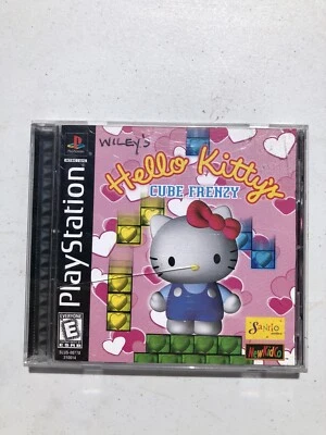 SONY PLAYSTATION 1  PS1 - HELLO KITTY'S CUBE FRENZY - COMPLETE CIB - Image 1 of 4