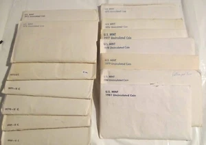 1968 to 1981 US Mint Mint Sets 14 sets P & D Uncirculated COA 3 Silver Half - Picture 1 of 4