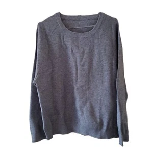 Nuevo suéter gris de manga larga de peso pesado para hombre - Imagen 1 de 3