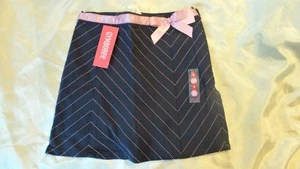 Gymboree CHELSEA GIRL Navy Pink Skirt w/ shorts ~ Adjustable Waist ~ Girls 8 NEW - Picture 1 of 3
