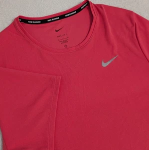 NUEVA Camisa Nike para Correr para Hombres Talla Pequeña Rosa Dri-Fit Manga Corta Crew Elástica - Imagen 1 de 7