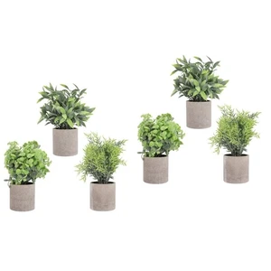 2 Pack Simulierte Eukalyptus -grüne Pflanze Fräulein Kunstpflanzen - Bild 1 von 12