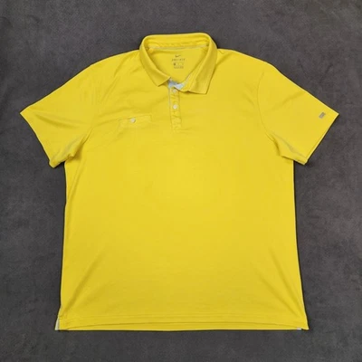Nike Dri-FIT Golf Polo Shirt Mens XL Extra Large Yellow Short Sleeve Performance - Image 1 of 4