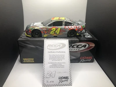 Jeff Gordon # 24 Axalta  2014 Chevy SS Raw Elite #36 Of 36. With paperwork! 1/24 - Image 1 of 4