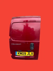2008-2017 CITROEN NEMO PEUGEOT BIPPER VAN NSR PASSENGER SIDE REAR DOOR RED - Picture 1 of 20