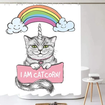 Cortina de ducha de vacaciones de playa de verano para baño poliéster impermeable 72 pulgadas Foto 1 de 4