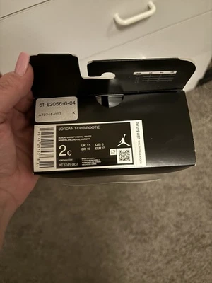 Nike Air Jordan 1 botín de cuna talla 2c Foto 1 de 4