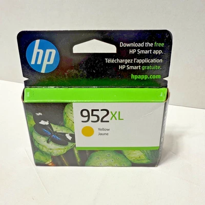 NUEVO Cartucho de tinta genuino HP 952XL de alto rendimiento amarillo caducado mayo 2025 Foto 1 de 3