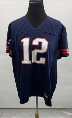 NFL Team Apparel Women's Blue New England Patriots Tom Brady Jersey Size 2XL - Image 1 of 4