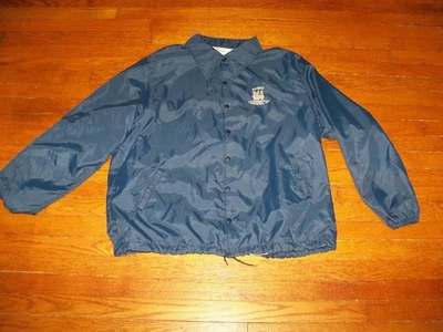 Vintage Rowan Companies EST. Chaqueta azul de perforación de petróleo y gas 1923 hecha en EE. UU. Foto 1 de 4