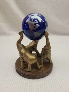 Lundberg Studios signierter Planet Erde Welt Globus Briefbeschwerer 1992 030922 & Ständer - Bild 1 von 9
