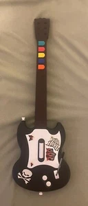 Cord Cut! As Is! Playstation 2 Guitar Hero Gibson Black White Octane Wired Parts - Picture 1 of 8