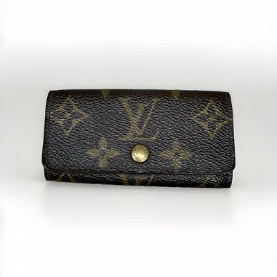 Auténtico Louis Vuitton Monograma 4 Ganchos Estuche para Llaves Soporte Foto 1 de 4