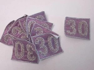10x Parches bordados con motivos para hacer tarjetas de 30 cumpleaños #26D273 - Imagen 1 de 3