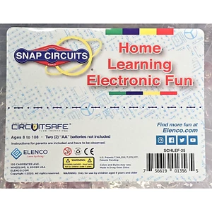 Elenco Snap Circuits Home Learning Electronic Fun With Circuitsafe SCHLEF-25 - Picture 1 of 4