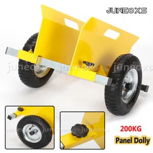 Drywall Sheet Transport Cart Heavy Duty Metal/Wood Panel Plaster Board Trolley - Picture 1 of 12