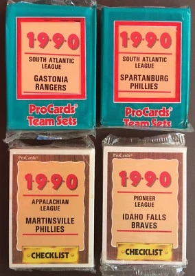 1990 ProCards SPARTANBURG PHILLIES Minor League UNOPENED Team Set  H8022411 - Image 1 of 4