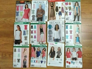 Womens Blouses and Tops w/ 1 Skirt Assorted Brands Sewing Patterns - choose - Picture 1 of 15