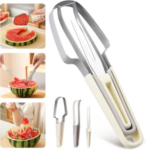 3-In-1 Watermelon Cutter Slicer Tool, Stainless Steel Watermelon Cutter Slicer, - Picture 1 of 9